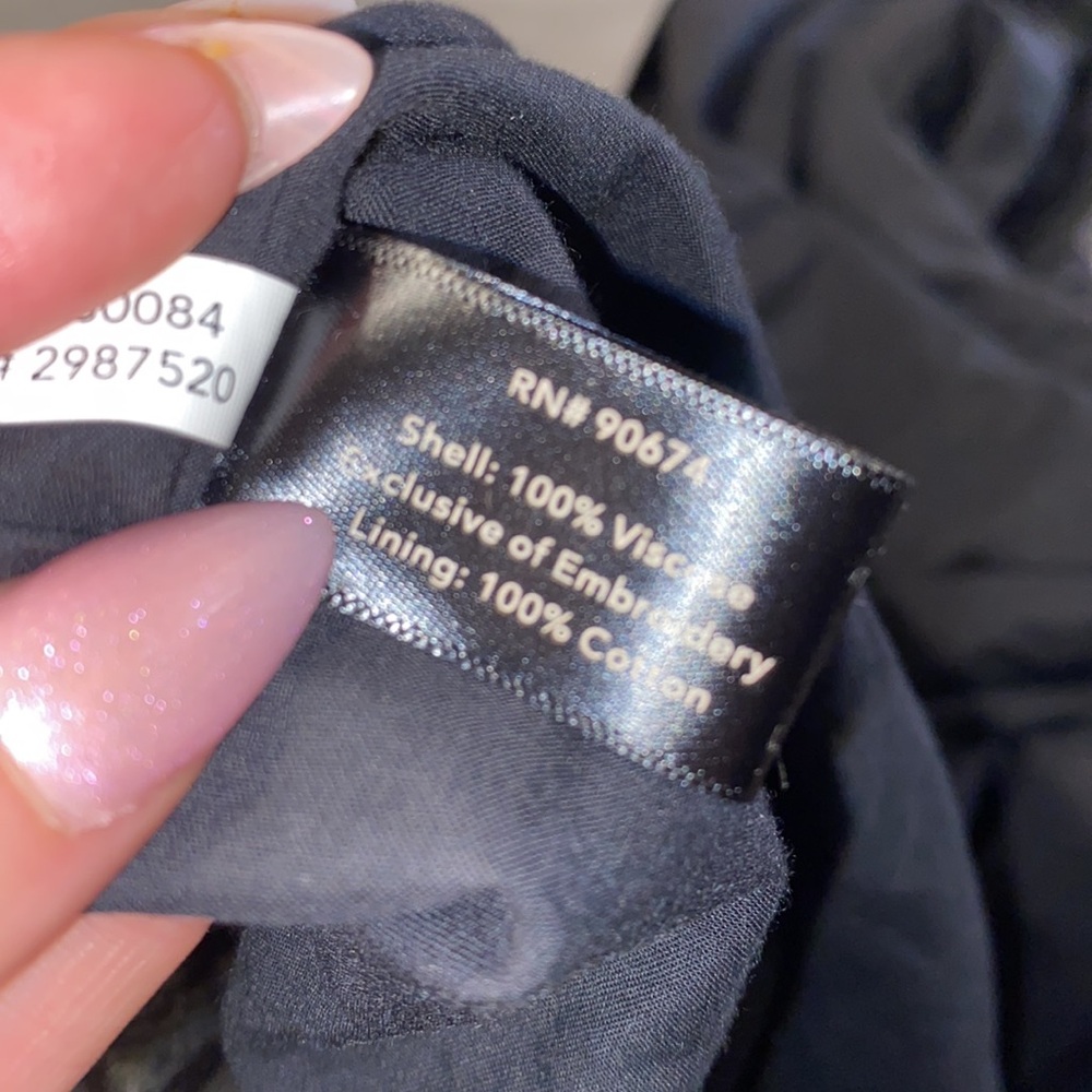 Boston Proper Black High-Low V-Neck Dress Size 14 NWT - Picture 8 of 8